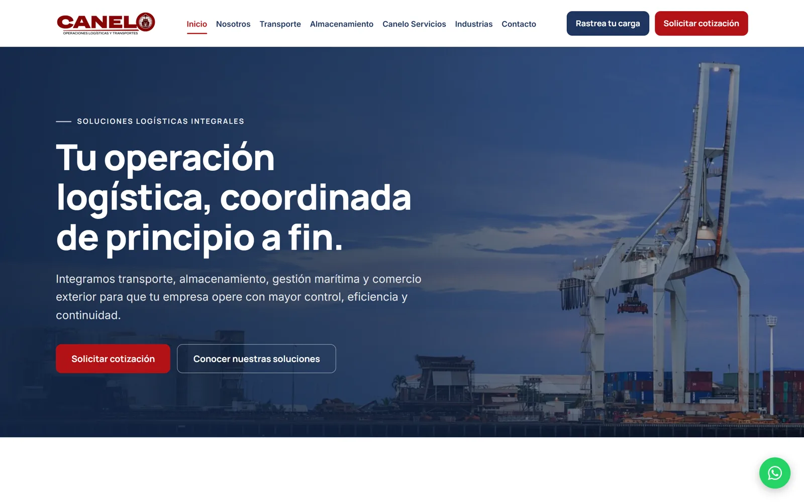 Sitio web de Empresas Canelo hecho por R Medios