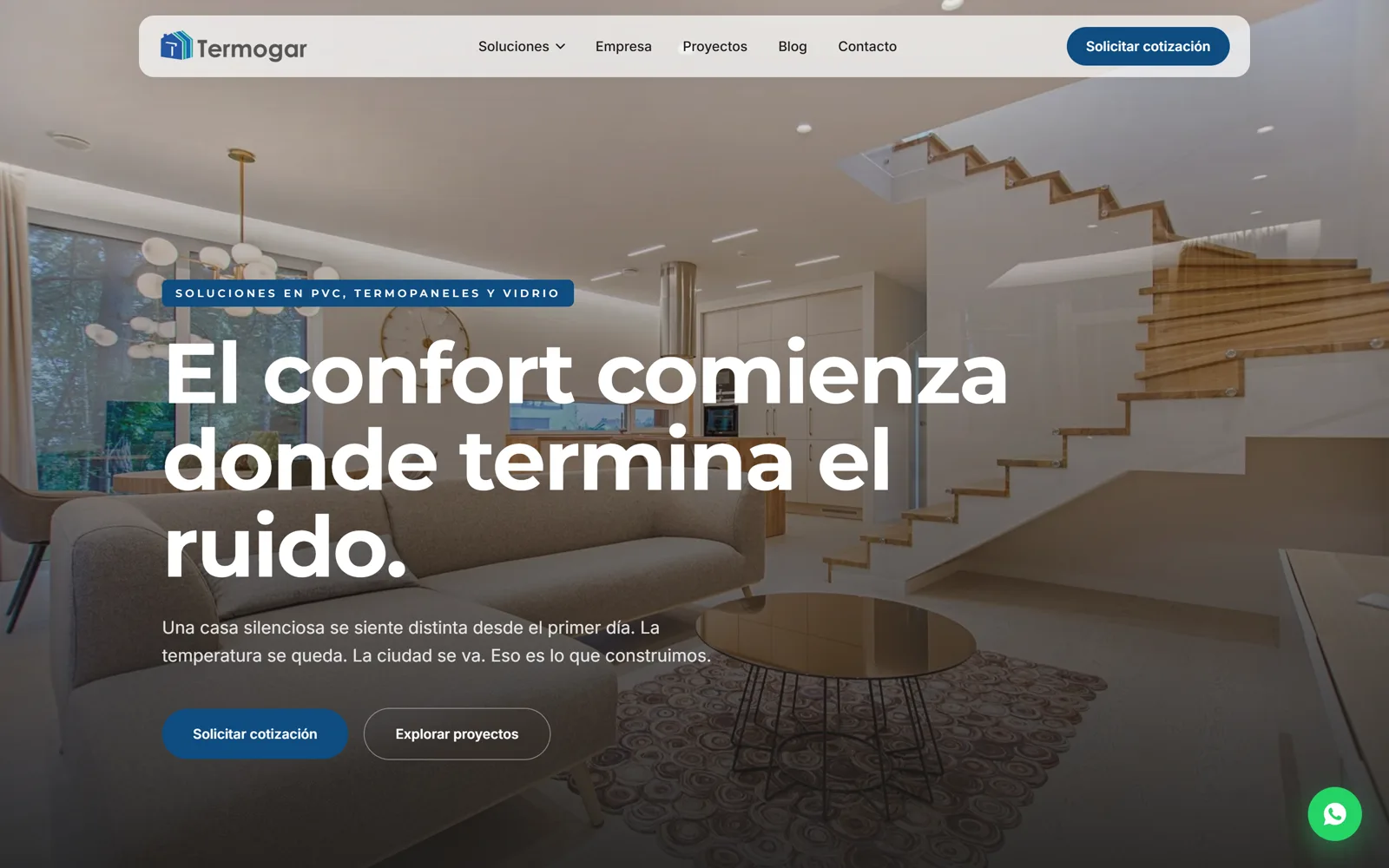 Sitio web de Termogar hecho por R Medios